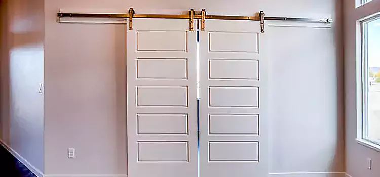 Glass Barn Door with Installation Hardware Kit Rowland Heights