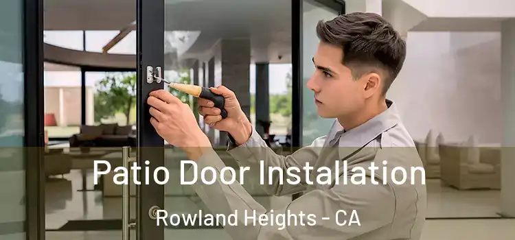 Patio Door Installation Rowland Heights - CA